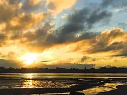 Sunset on the Tauranga Harbour seen from Matua