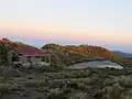 Maungahuka Hut at sunrise