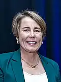 Photographic portrait of Maura Healey