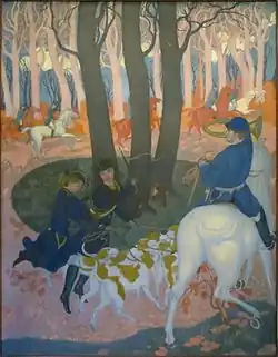Second panel from The Legend of St. Hubert (1895–97)