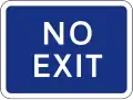 No exit to a designated area