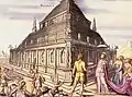Fanciful interpretation of the Mausoleum of Halicarnassus, 1572