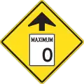 Maximum speed changes ahead.