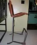 1970s Leather & Steel Chair – side