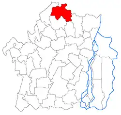 Location in Brăila County