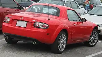 Mazda MX-5 circa 2007, with polycarbonate hardtop[64]