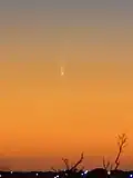 Just after sunset from Perth, Western Australia on 16 January