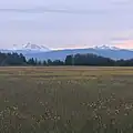 Twin sisters from Ferndale, next to Mount Baker