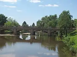 The bridge on the Aumance in Meaulne