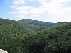 The view from Máré Castle, near Magyaregregy.
