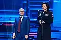 With Deputy Minister of Defence Tatiana Shevtsova on Media-AS 2019 (May 23, 2019)