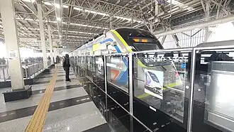 A trainset at Meerut South