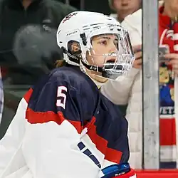 Keller playing for Team USA in 2017