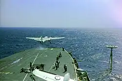 Image 16HMAS Melbourne launches a Grumman S2G Tracker, 1980 (from History of the Royal Australian Navy)