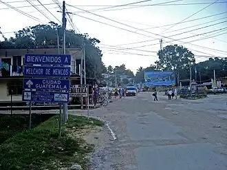Centre of Melchor de Mencos
