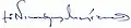 Meletios's signature