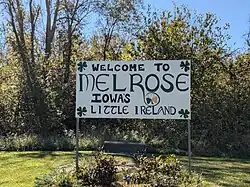 Welcome Sign in Melrose