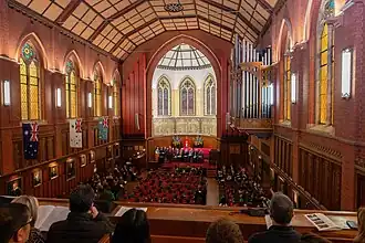 Interior of the Memorial Hall