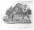 Martin, tamer, with his tiger Atir (c. 1820s)