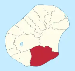 Meneng district within Nauru