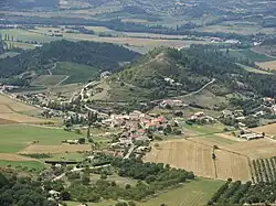 An aerial view of Menglon