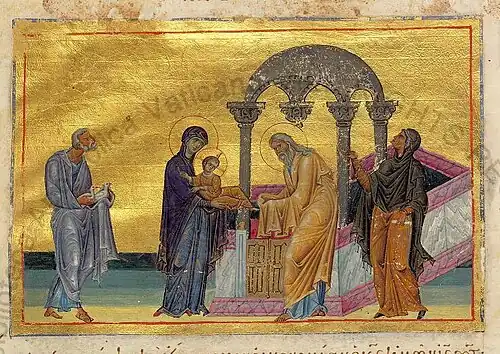 Painting from the Menologion of Basil II (c. 1000 AD)