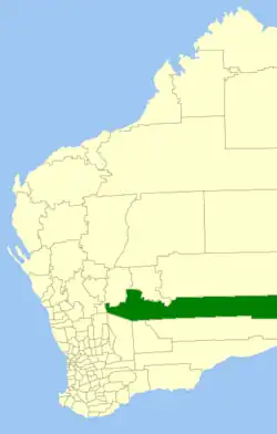 Location in Western Australia