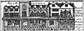Merchant's Tolzey, Bristol from Millerd's Map. Six 'nails' are in evidence in this view.