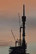 Almost completed spire, November 2021