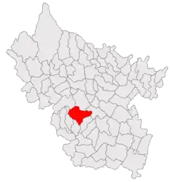 Location in Buzău County