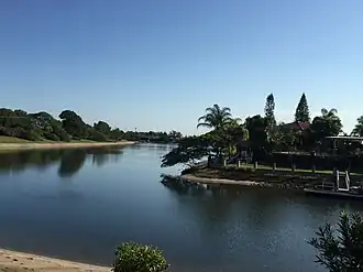 Canal and homes in 2015