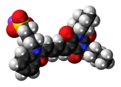 Space-filling model of the merocyanine I molecule