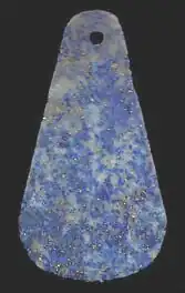 Lapis lazuli pendant from Mesopotamia (c. 2900 BC).