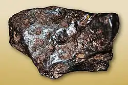 Meteorite fragment from the Cañon Diablo Meteorite 90mm wide