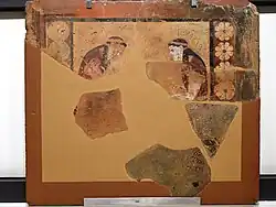 Metope of Procne/Aëdon and Philomela/Chelidon carving up Itys