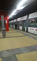 Policlinico station at night