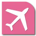 The silhouette of an airliner.
