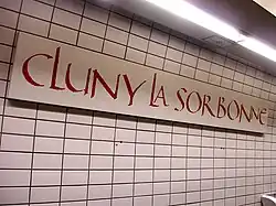 Platform signage