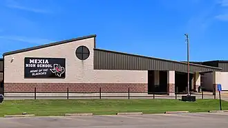 Front entry area of Mexia High School