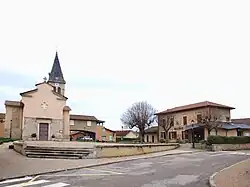 The centre of the village