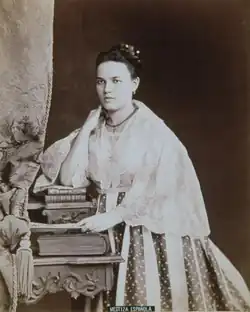 A gown worn by a mestiza