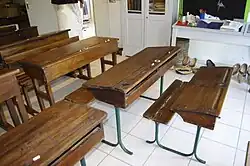 Image 4Typical school furniture of the period 1930s to 1950s in France (from History of education)