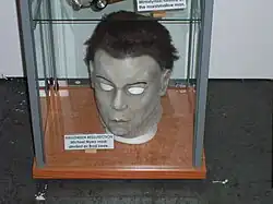 A Michael Myers mask as used in Halloween: Resurrection