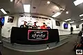 Michael Annett of NASCAR Xfinity Series in the media day at Daytona International Speedway