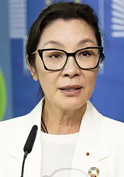 A smiling Michelle Yeoh