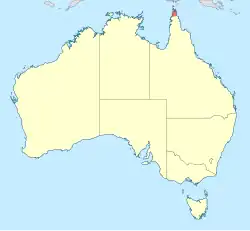 Map showing the distribution of Micromidia rodericki on Thursday Island in the Torres Strait, Australia