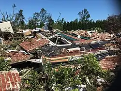 Image 44EF3 damage to a home in Mullica Hill, New Jersey. (from Tornadoes of 2021)
