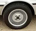 Wheel found on mid-1981 and later DeLorean