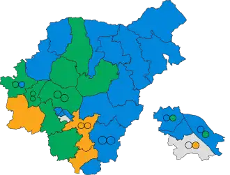 2019 results map