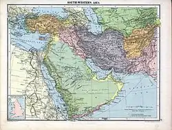 Image 13British ruled Mesopotamia in pink (from History of Iraq)